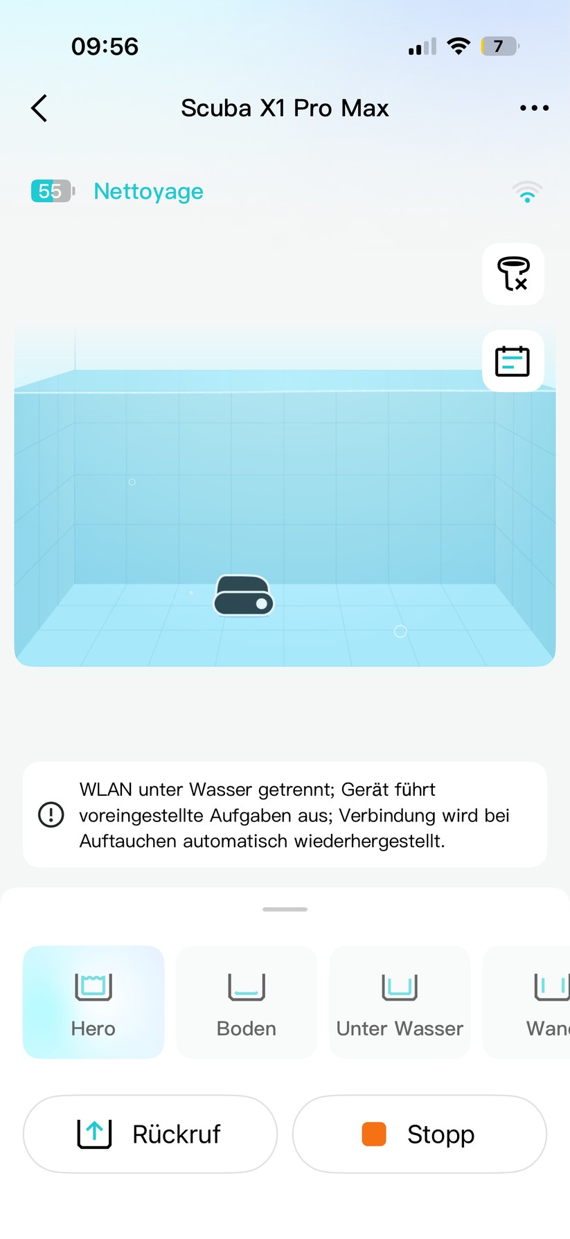 Aiper Scuba X1 Pro Max - Bilder App