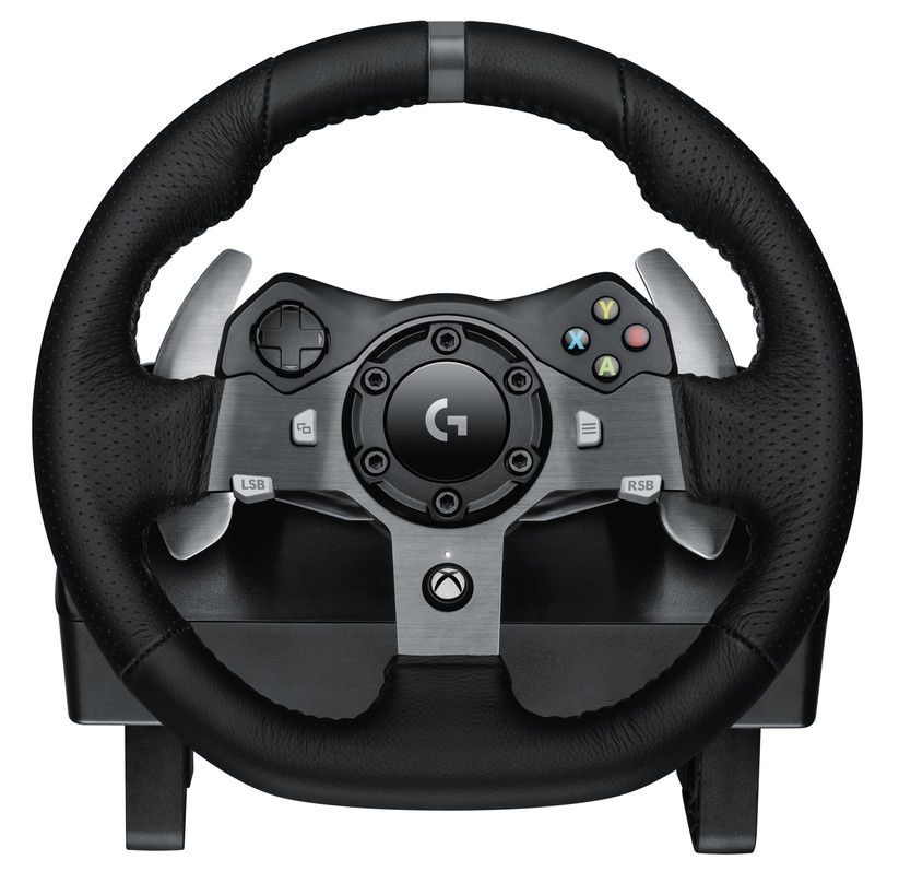 Alle Tasten des offiziellen Xbox-One-Controllers sind auch auf dem G920 zu finden, was die Menü-Navigation sehr erleichtert.
