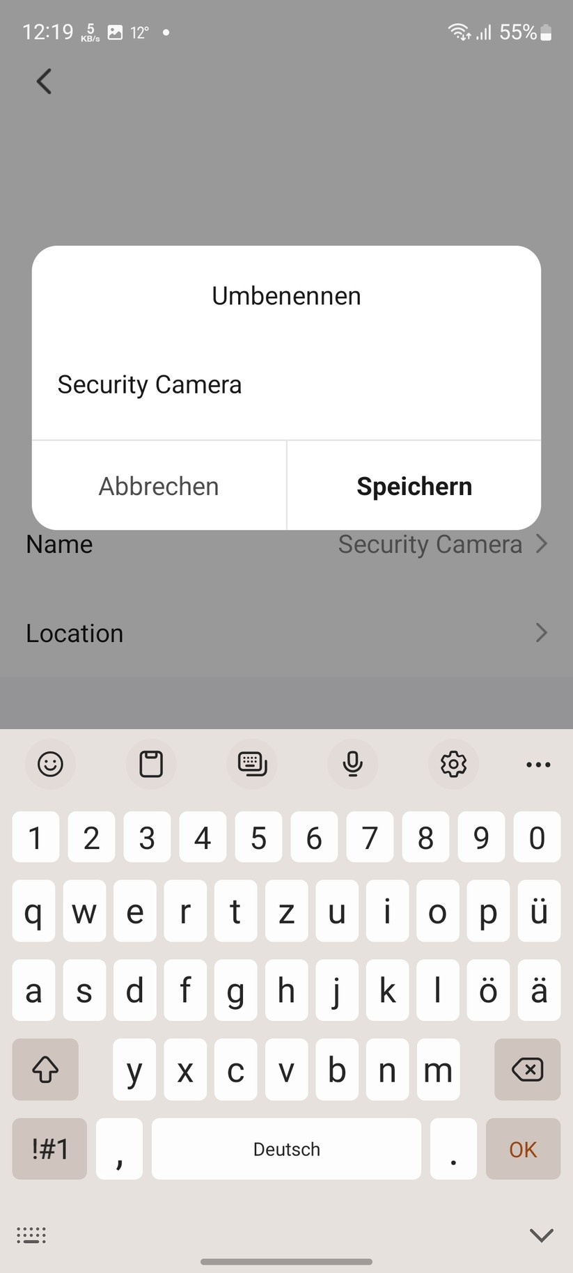 Digitaler Türspion Tmezon MZ-DV11 wird über die Tuya-App gesteuert.