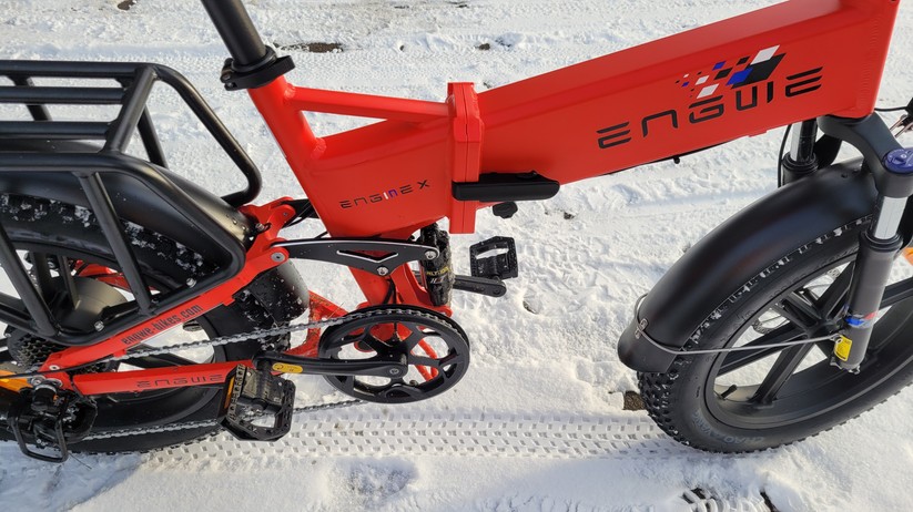  Faltbares E-Fatbike mit Doppelfederung und ergonomischer Sitzposition