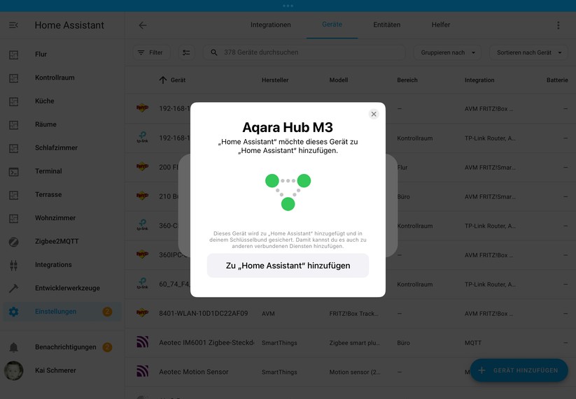 Dank Matter kann man den M3 auch unter Home Assistant, Homey Pro und Apple Home einbinden.