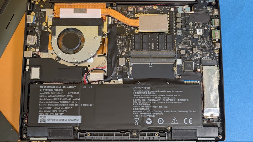 Chuwi Core Book X: Gehäuseinneres