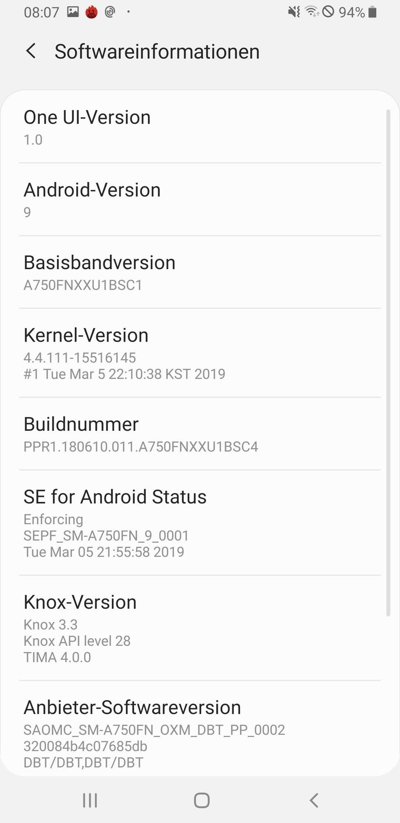 Informationen zur Software