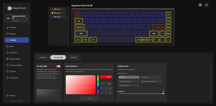 Keychron Q16 HE 8K - Bilder App