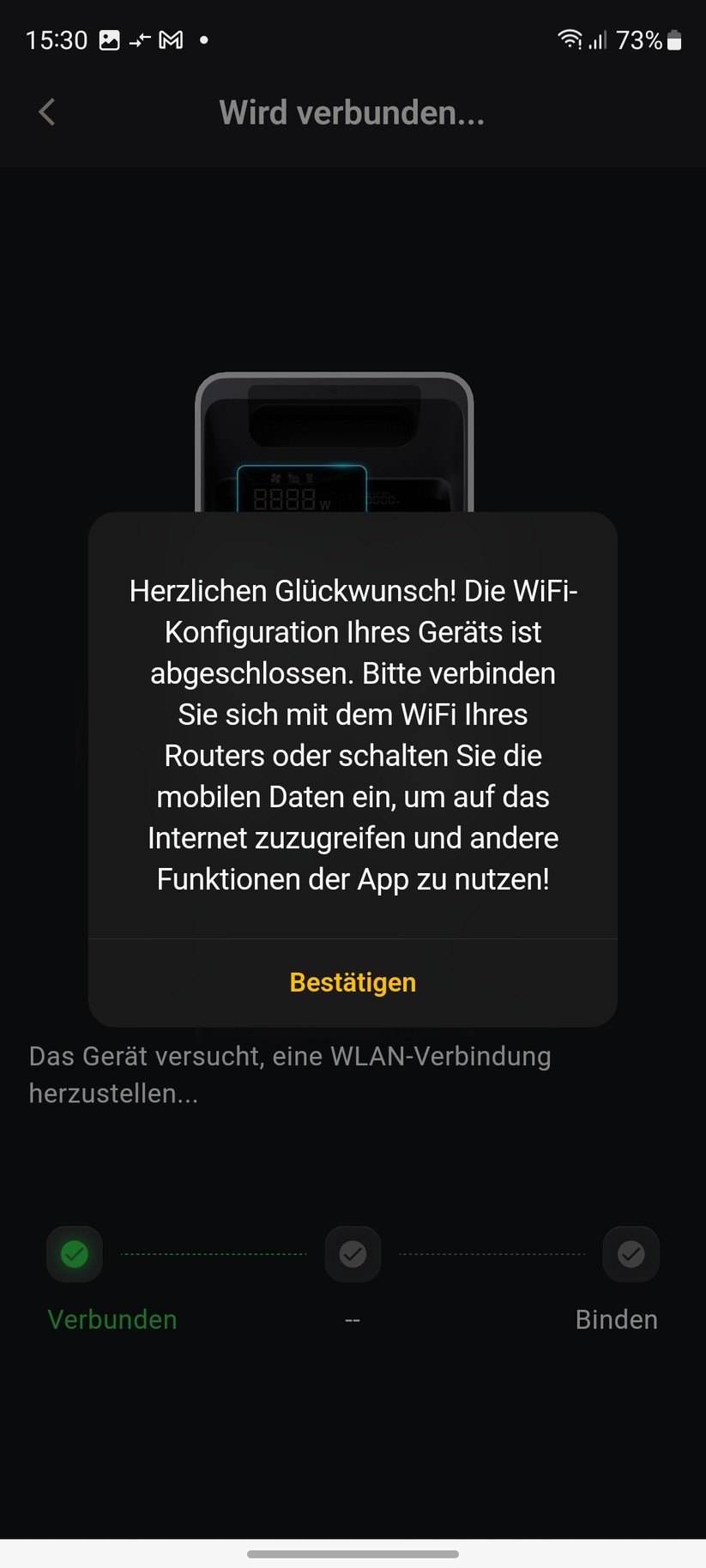  Inbetriebnahme mit App Alpha Lite