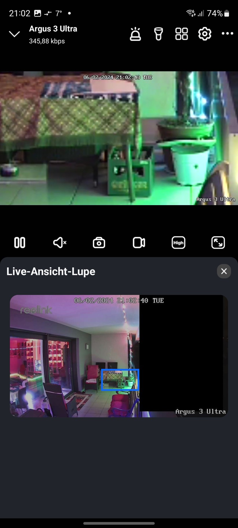 Reolink Argus 3 Ultra: Testaufnahmen