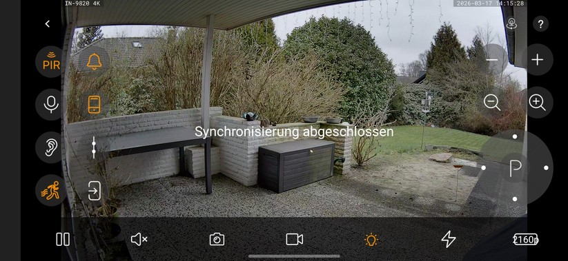 Instar IN-9820 4K: Die Steuerung der Überwachungskamera gelingt mit App oder Browser. Zudem kann sie auch in Smart-Home-Zentralen wie Home Assistant (Onvif, MQTT) und Drittherstellerlösungen wie Synology Surveillance Station eingebunden werden.