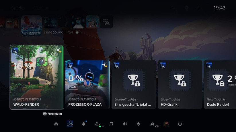 Playstation 5 - Benutzeroberfläche