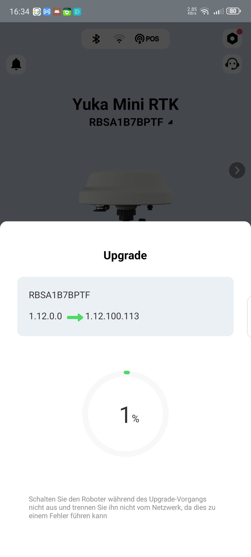  Einrichtung mit App