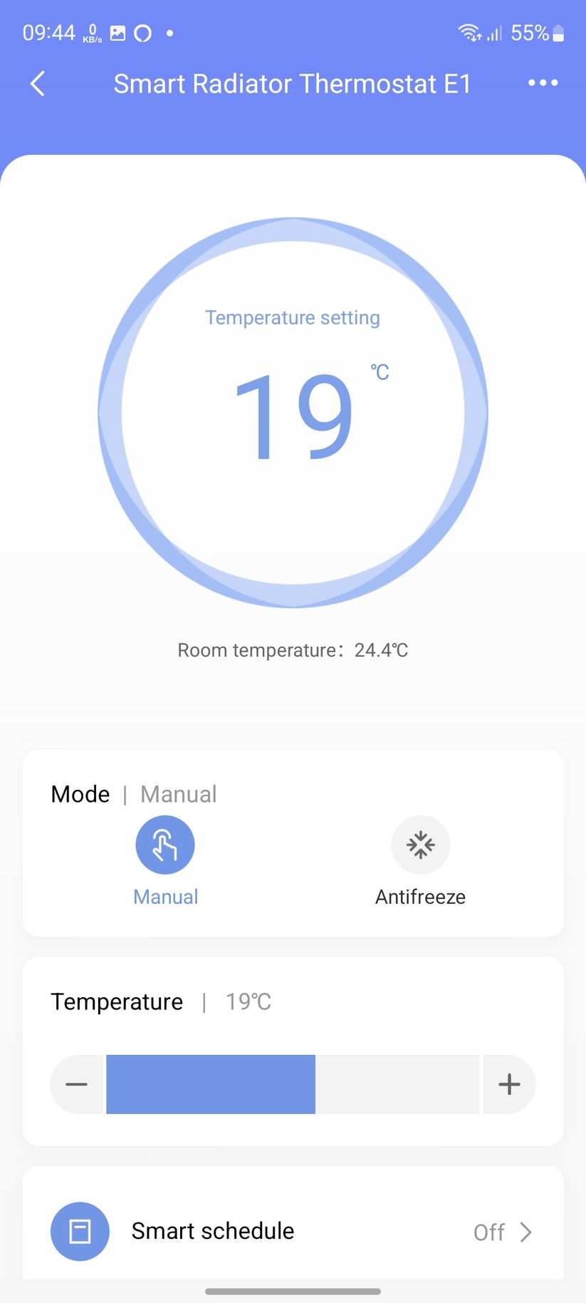 Aqara Radiator Thermostat E1: App