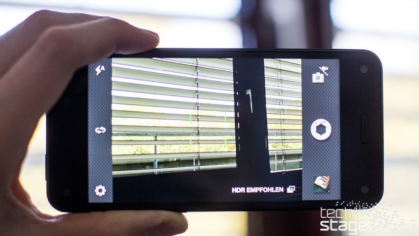 Sehr zuvorkommend: Versuchen wir, eine Szene mit hohem Kontrast zu fotografieren, legt uns das Fire Phone den HDR-Modus ans Herz.