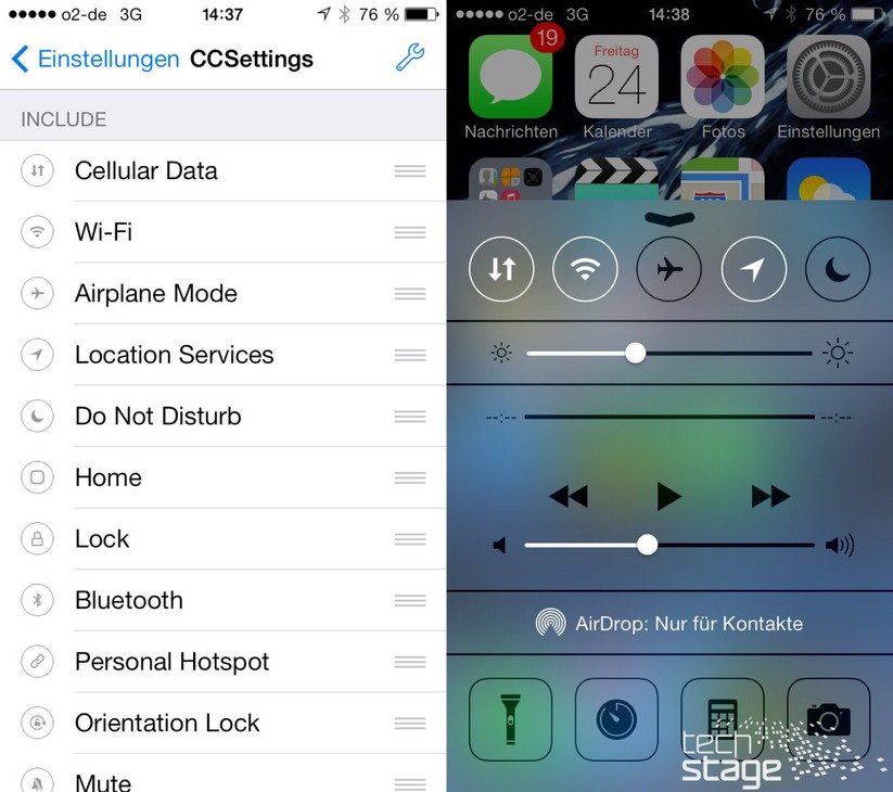 CCSettings: Mehr Optionen fürs Control Center