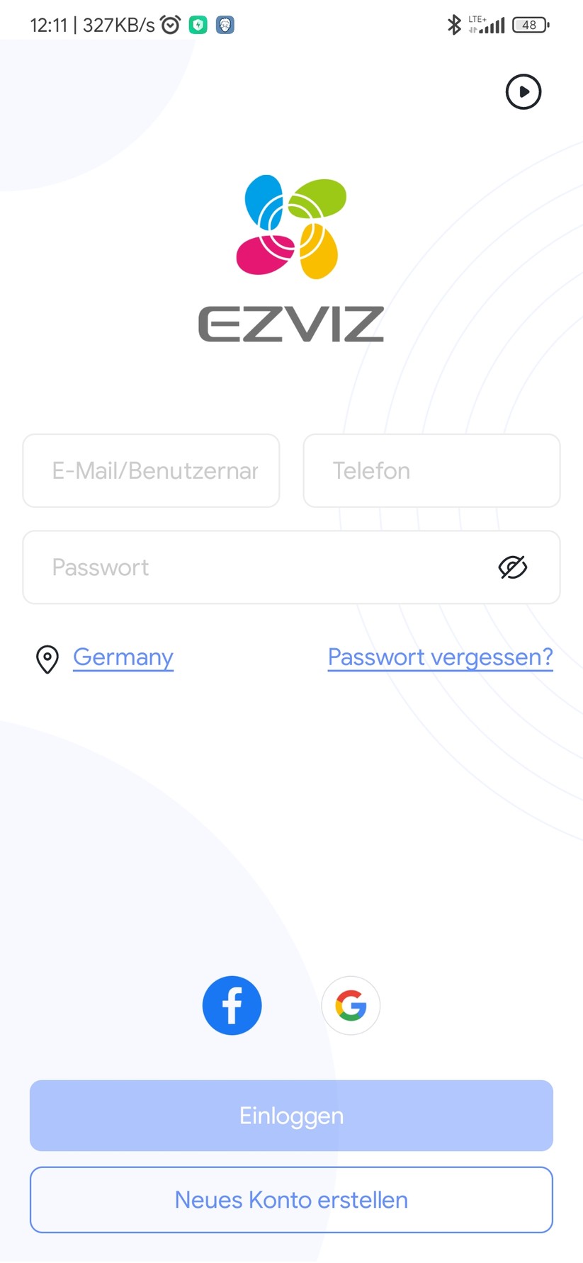 Ezviz LC3: App-Screenshots