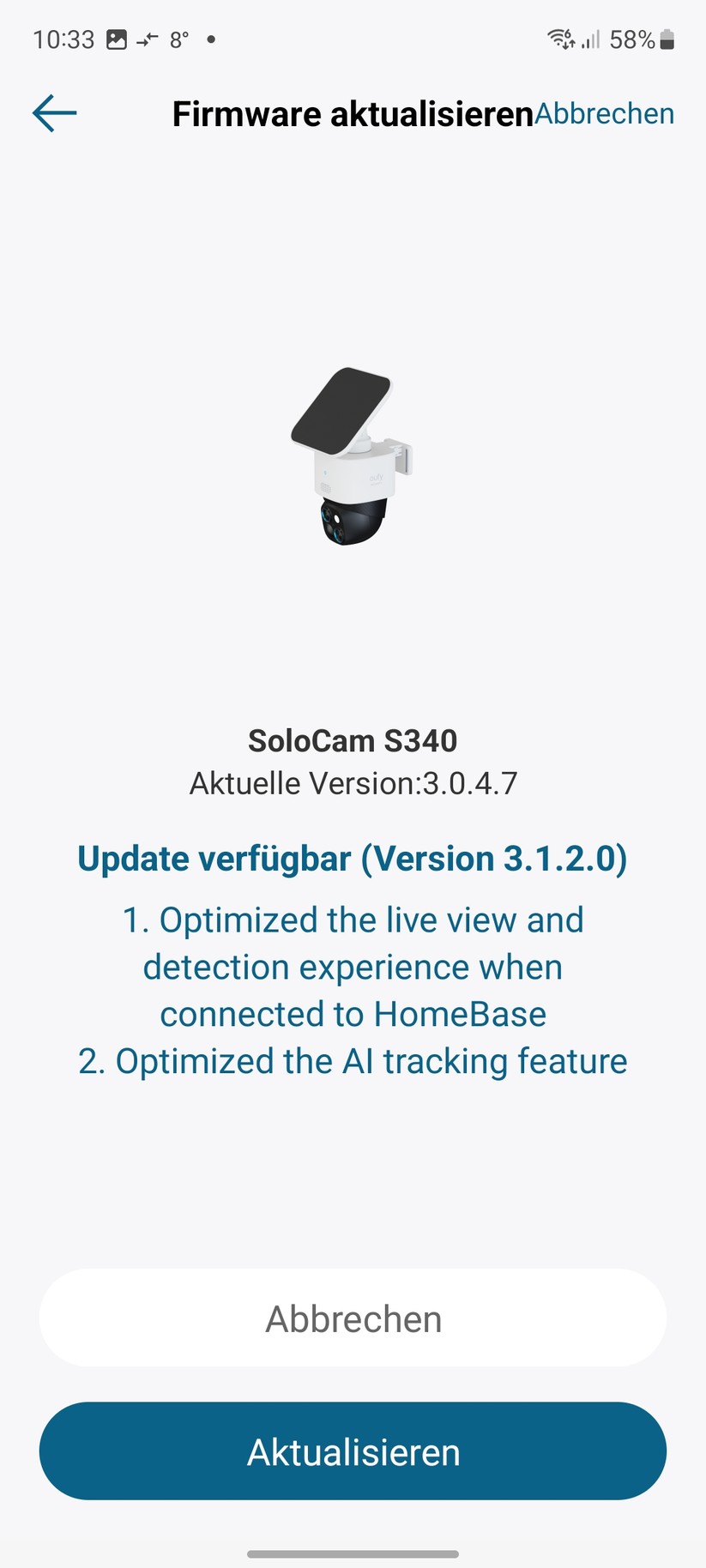 Eufy Solocam S340: Hinweise zur Montage in der App