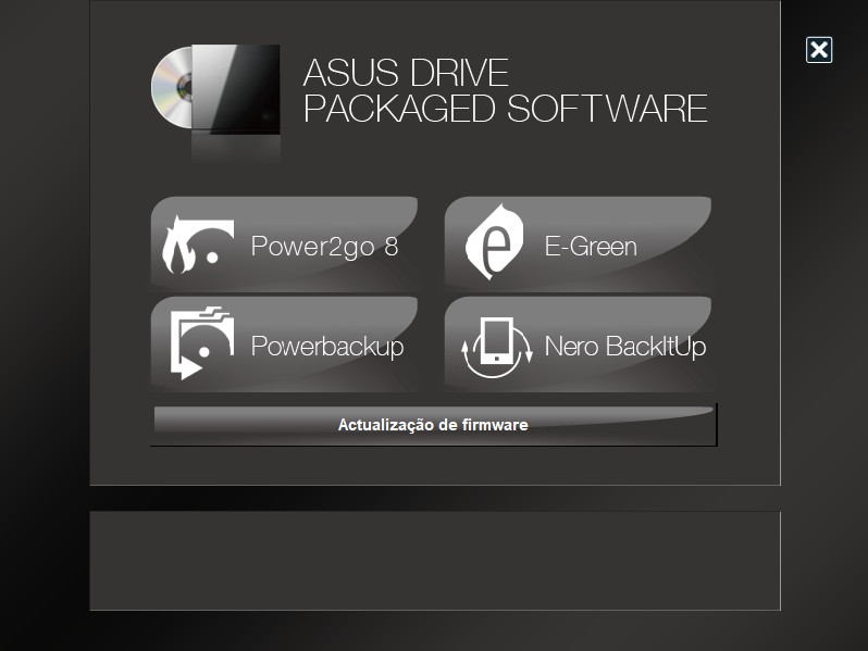 Die mitgelieferte Brennsoftware. 
