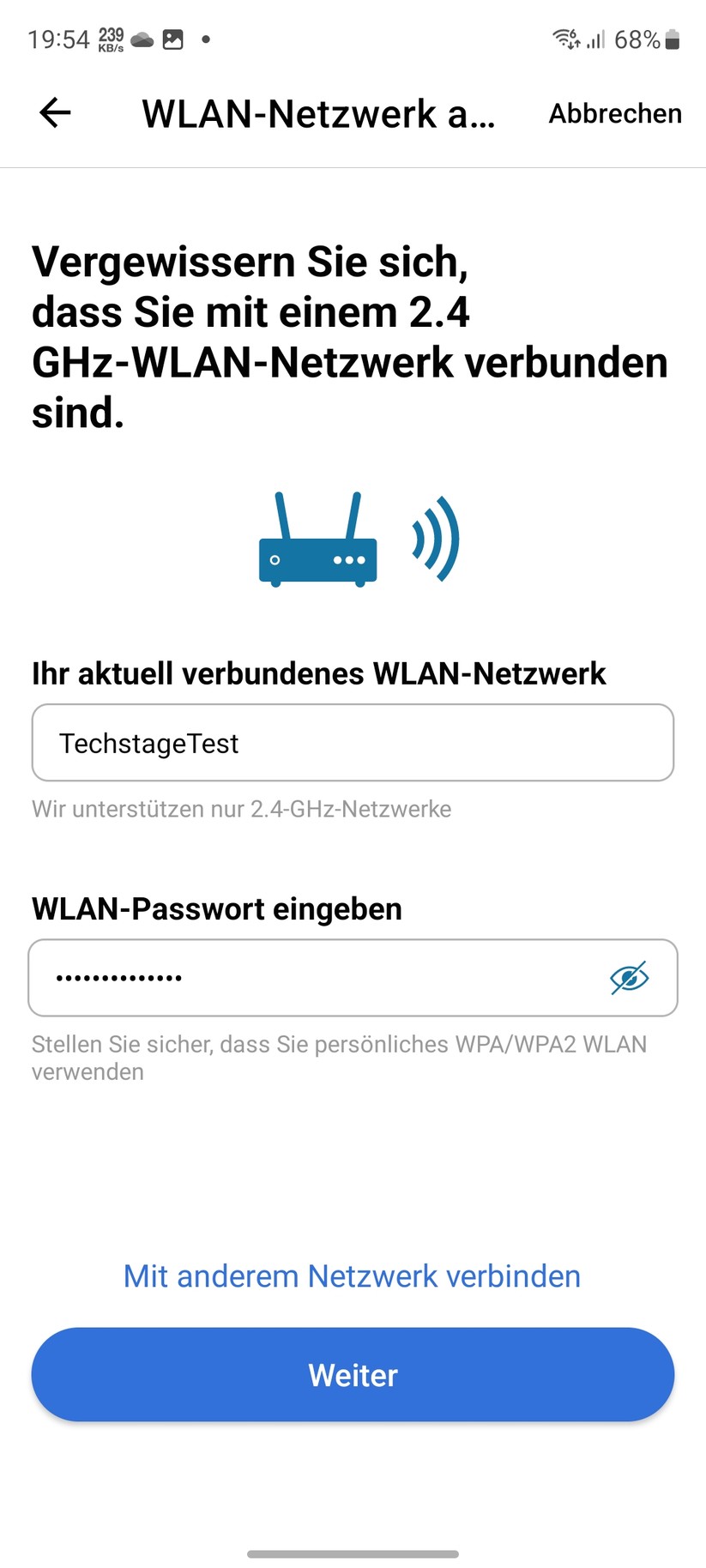 Philips AC3033/10: App, Einrichtung, Einstellungen