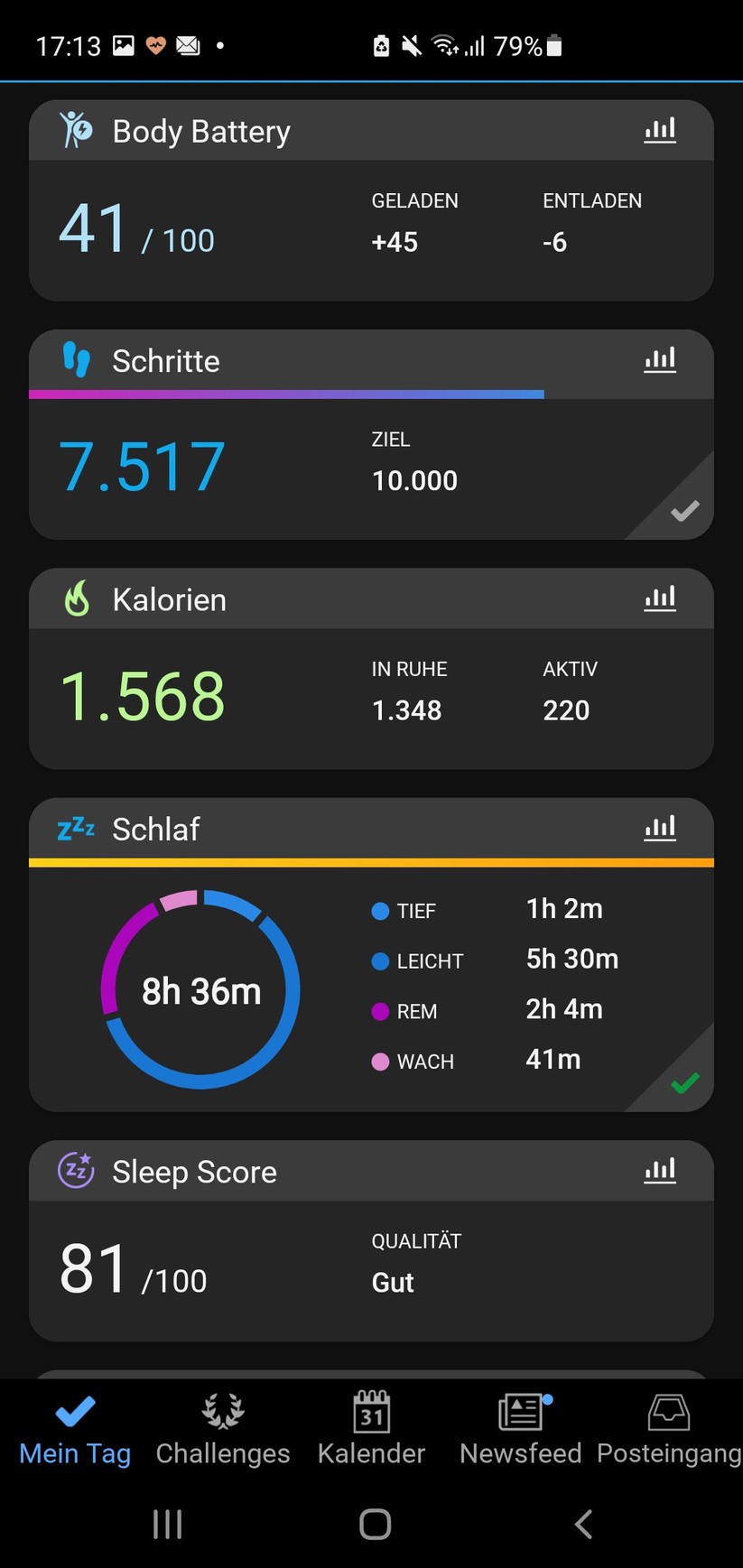 Garmin Forerunner 255 - Garmin Connect App