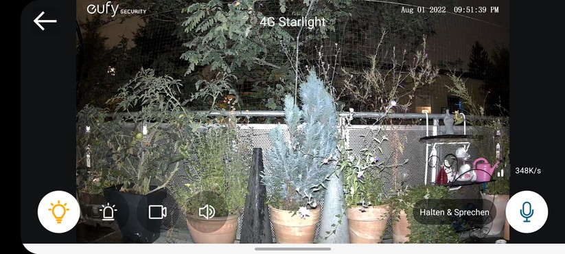 Eufy 4G LTE Starlight: Nachtsicht in Farbe.