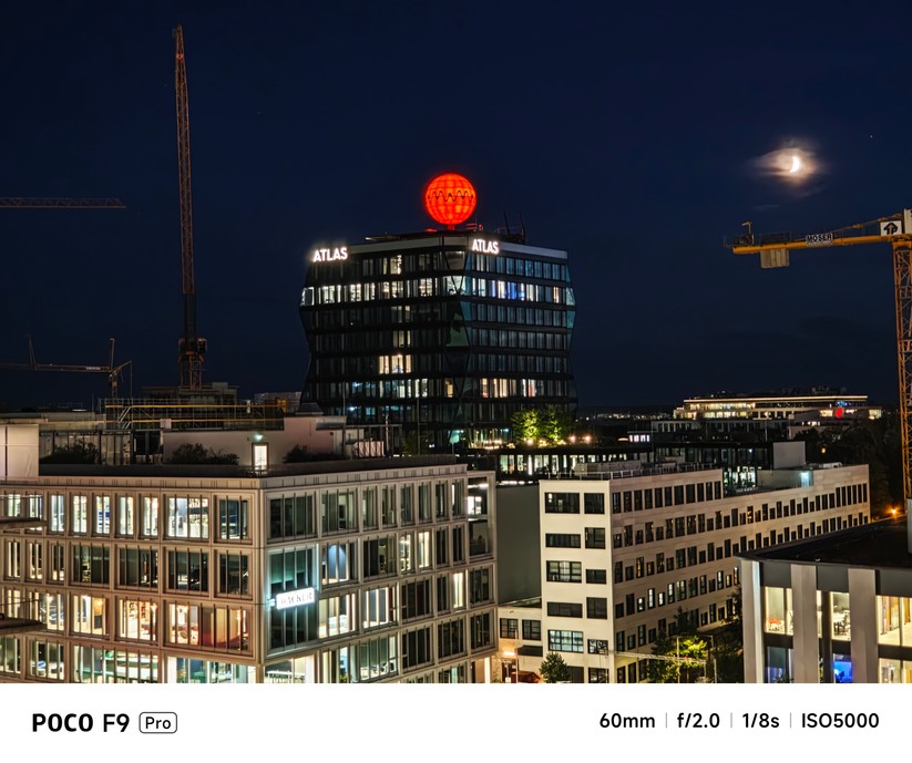 Xiaomi Poco F9 Pro: Telelinse mit 2,5x Zoom (optisch) bei Nacht
