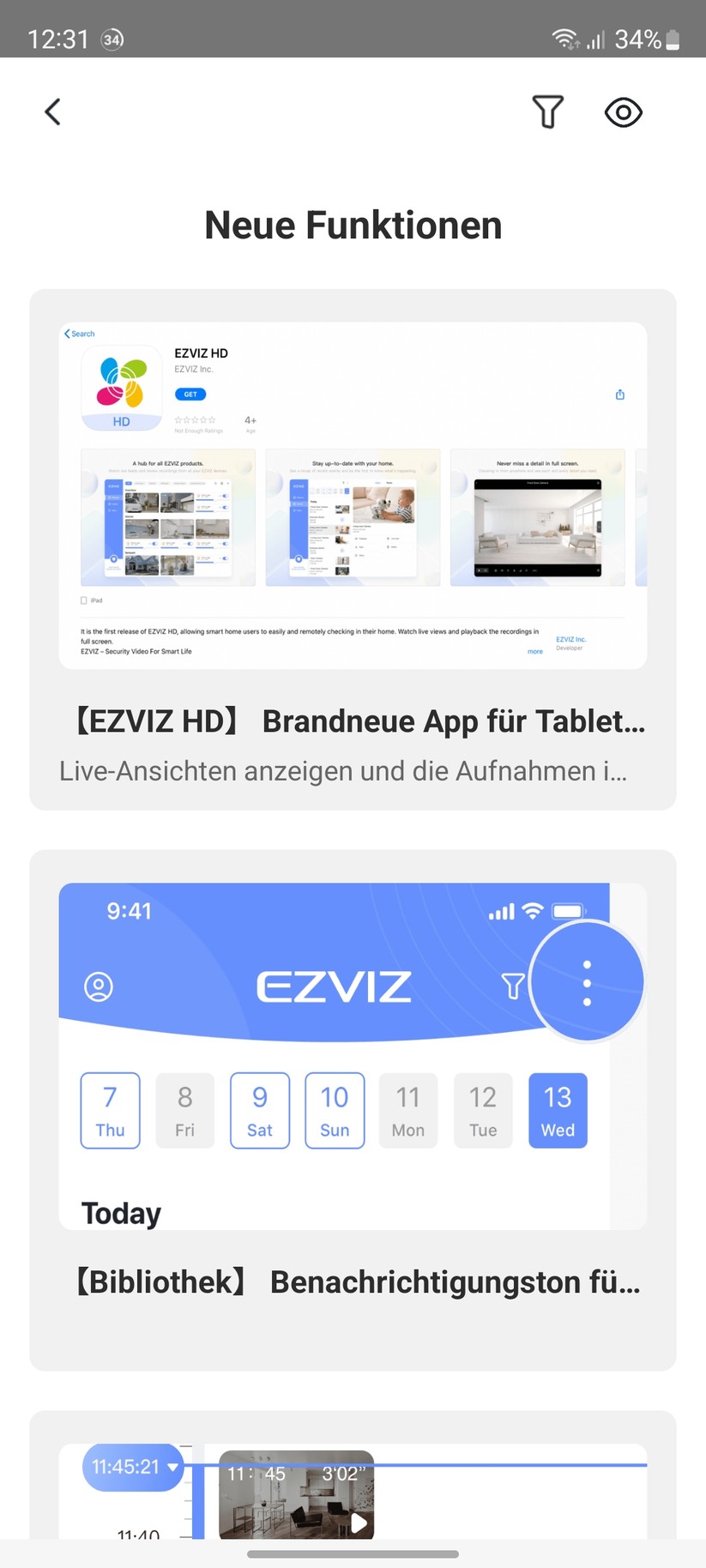 Ezviz Elife 2K+ (BC1C): App