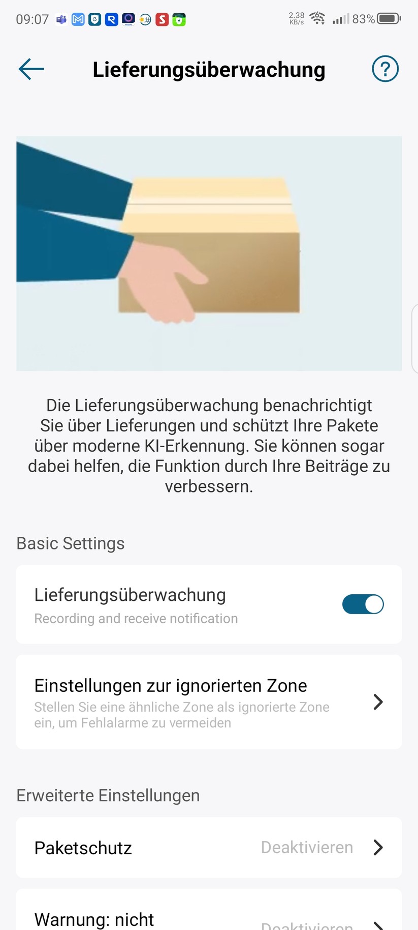 Eufy Video Doorbell E340: Konfiguration