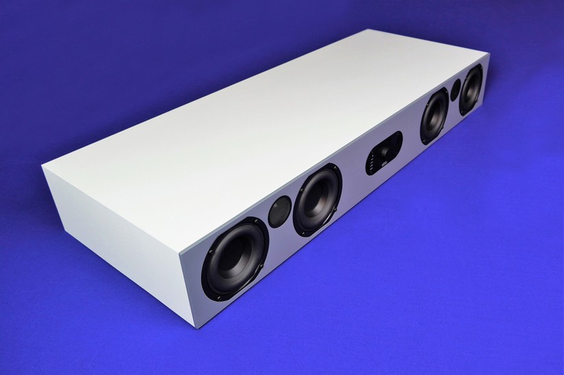 Nubert Nuboxx AS-425 max: Mit 86 x 34 x 12,9 Zentimeter ist die Soundbar absolut wohnzimmertauglich.