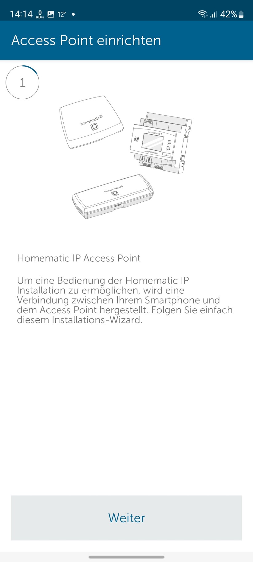  Inbetriebnahme mit App