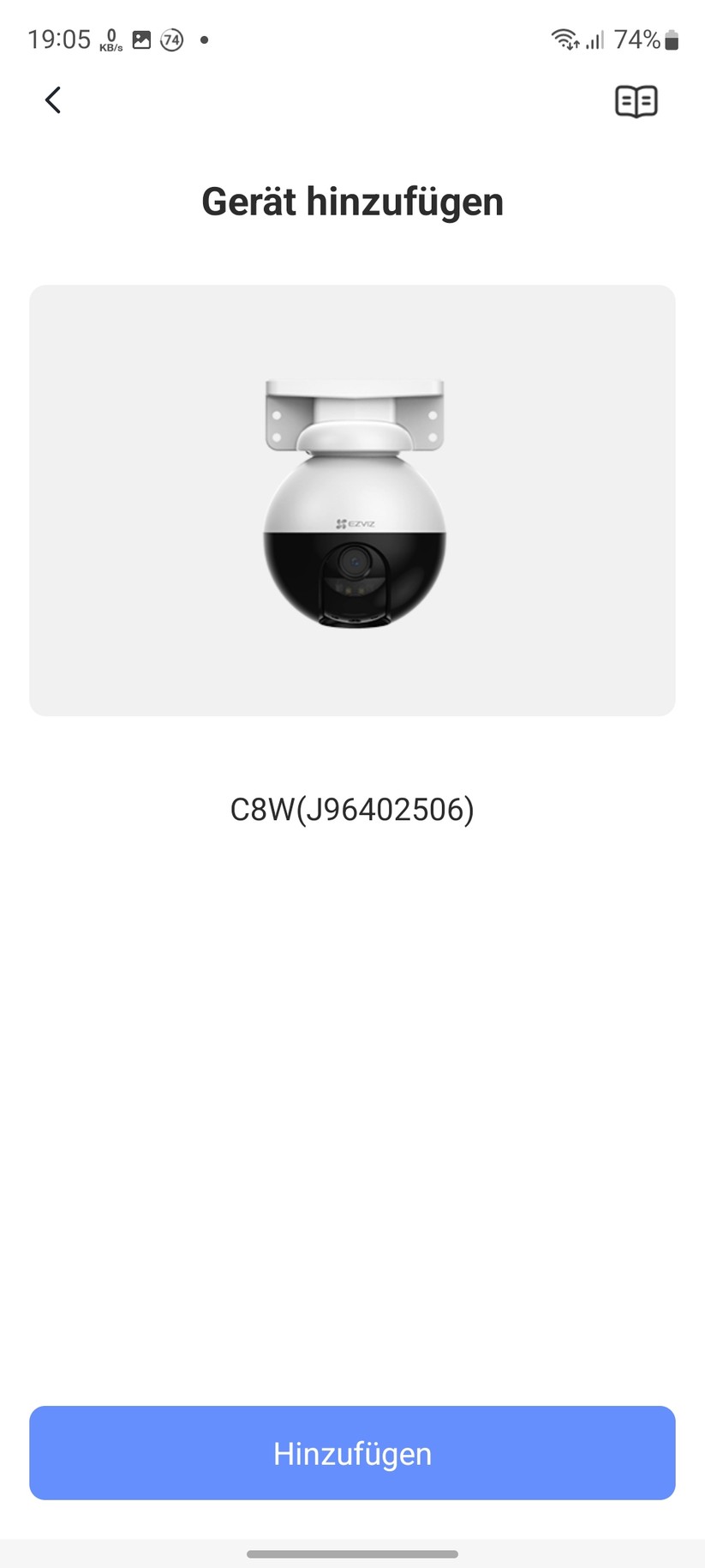 Ezviz C8W Pro 2K: Einrichtung