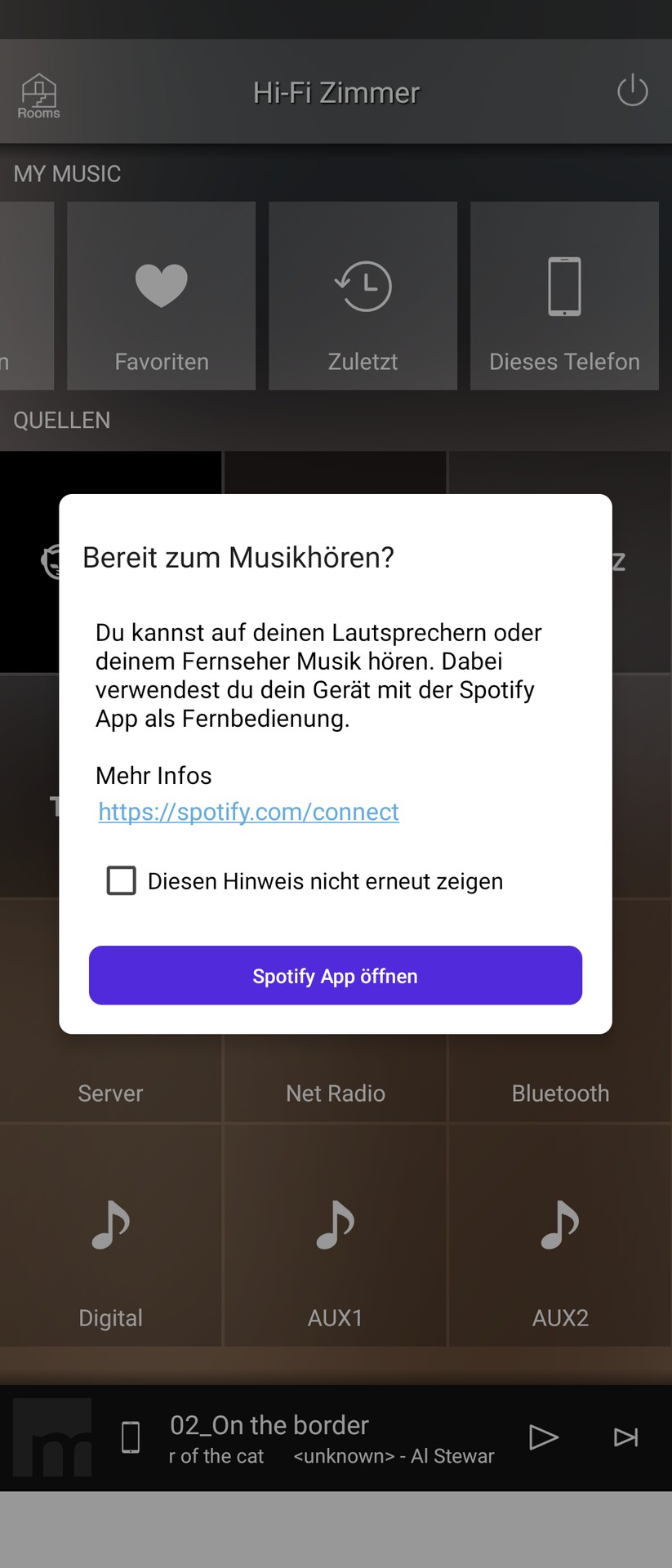 Yamaha Musiccast 50 - App