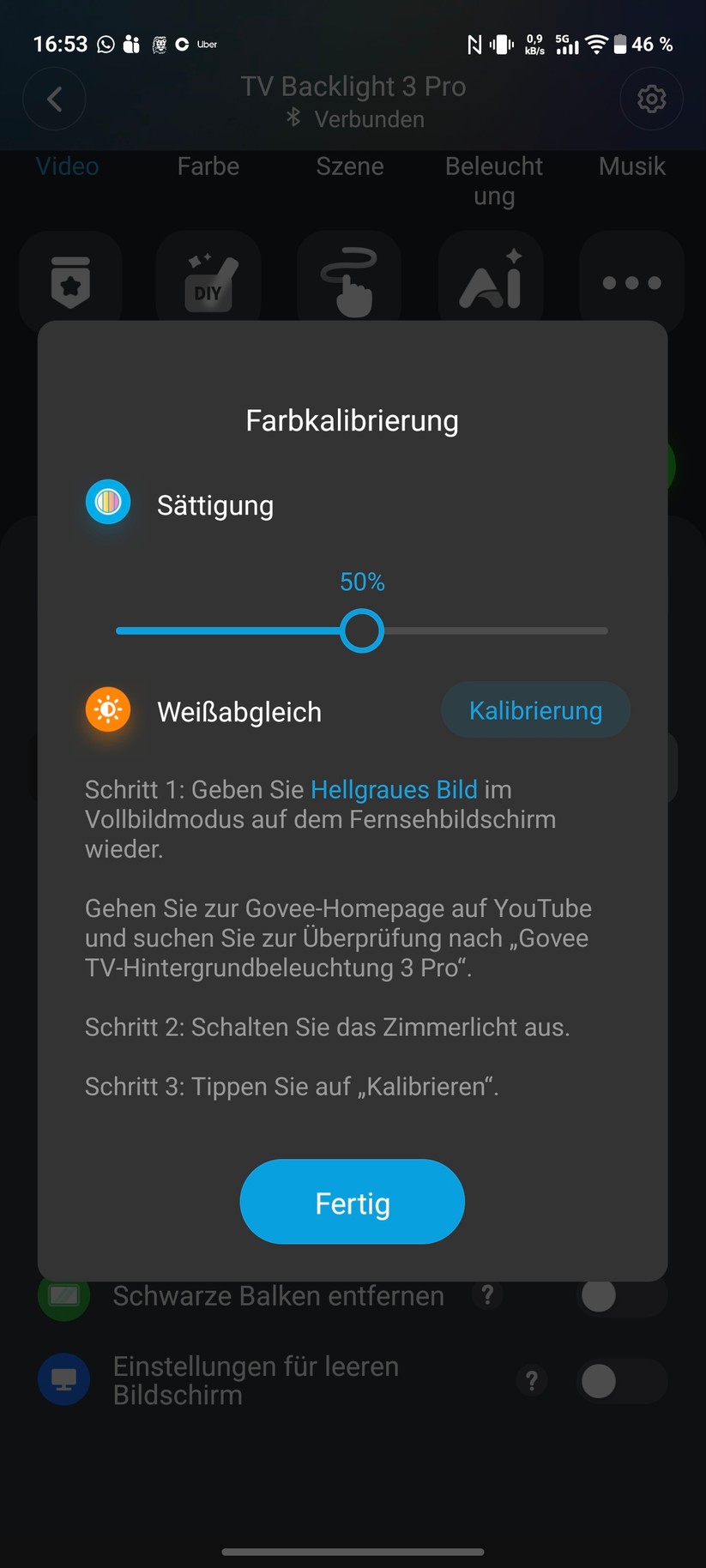 Govee TV-Hintergrundbeleuchtung 3 Pro Screenshot