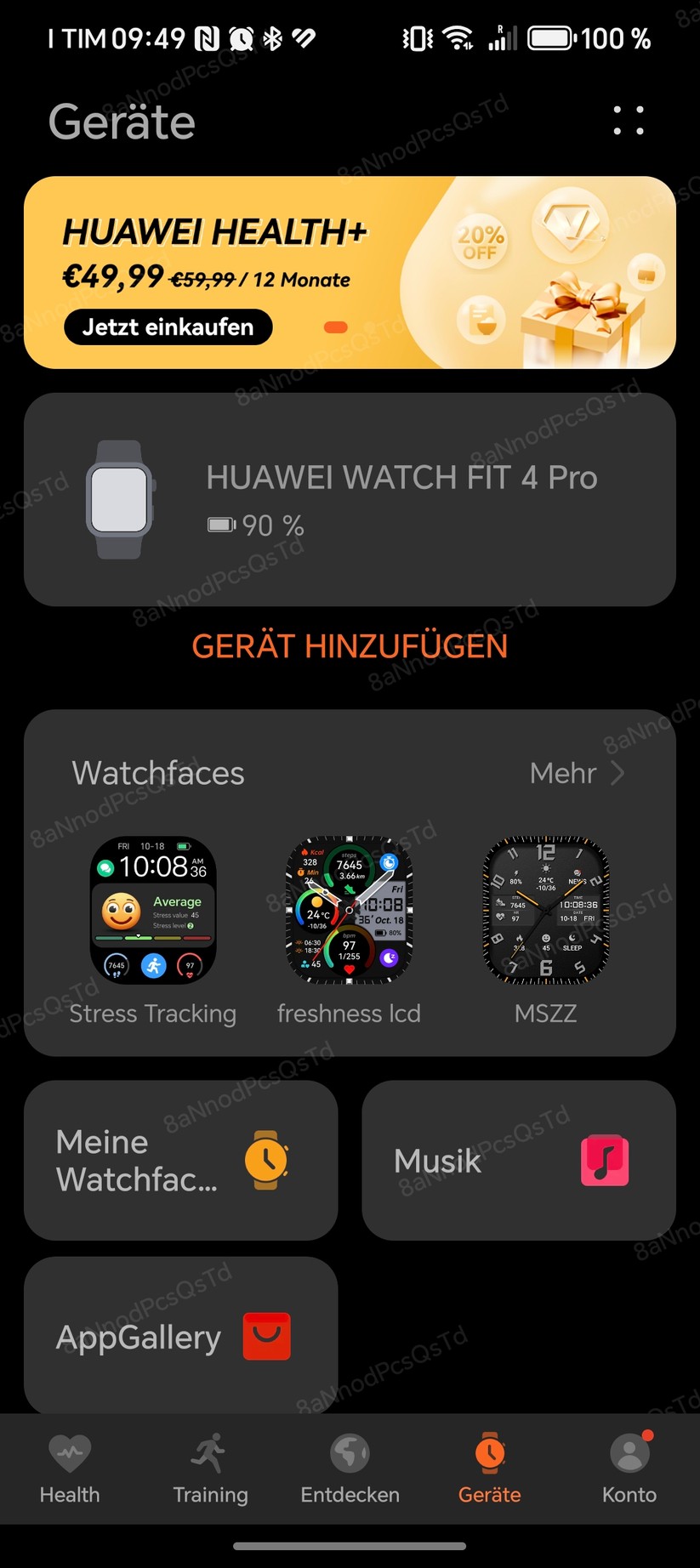 Huawei Watch Fit 4 Pro - App