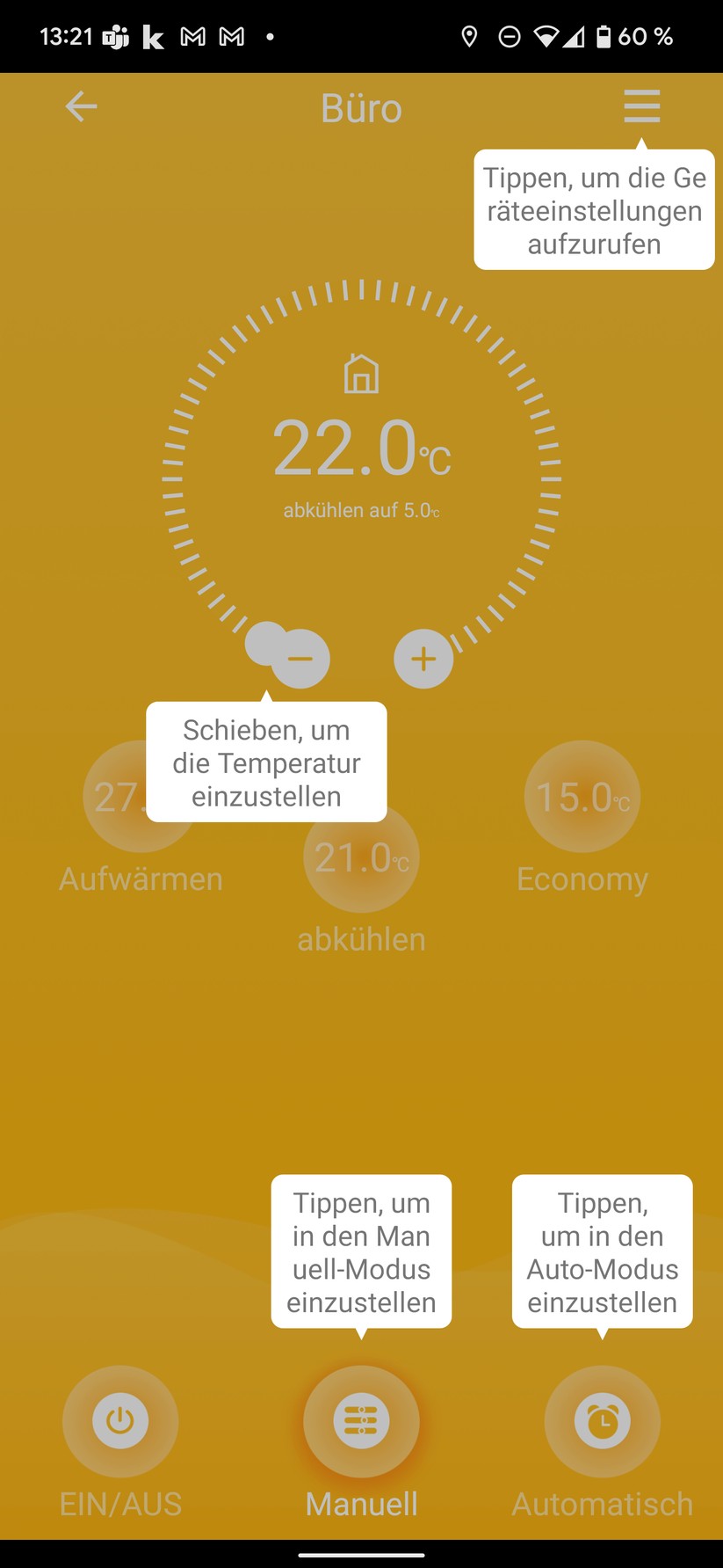 Meross Heizkörperthermostat Screenshots