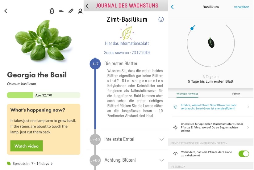 Die Apps der smarten Gärten sind eher ein digitales Nachschlagwerk mit Tipps und Infos
