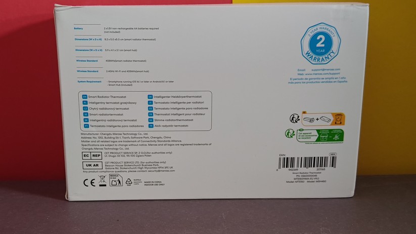 Heizkörperthermostat Meross MTS150HMA mit Matter-Hub MSH450