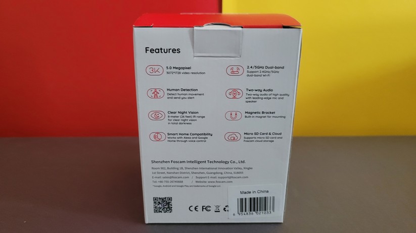Foscam C5M 3K: Hohe Auflösung, Personen- und Geräuscherkennung, Onvif-Support, Dual-Wi-Fi und Ethernet, lokale Speicherung