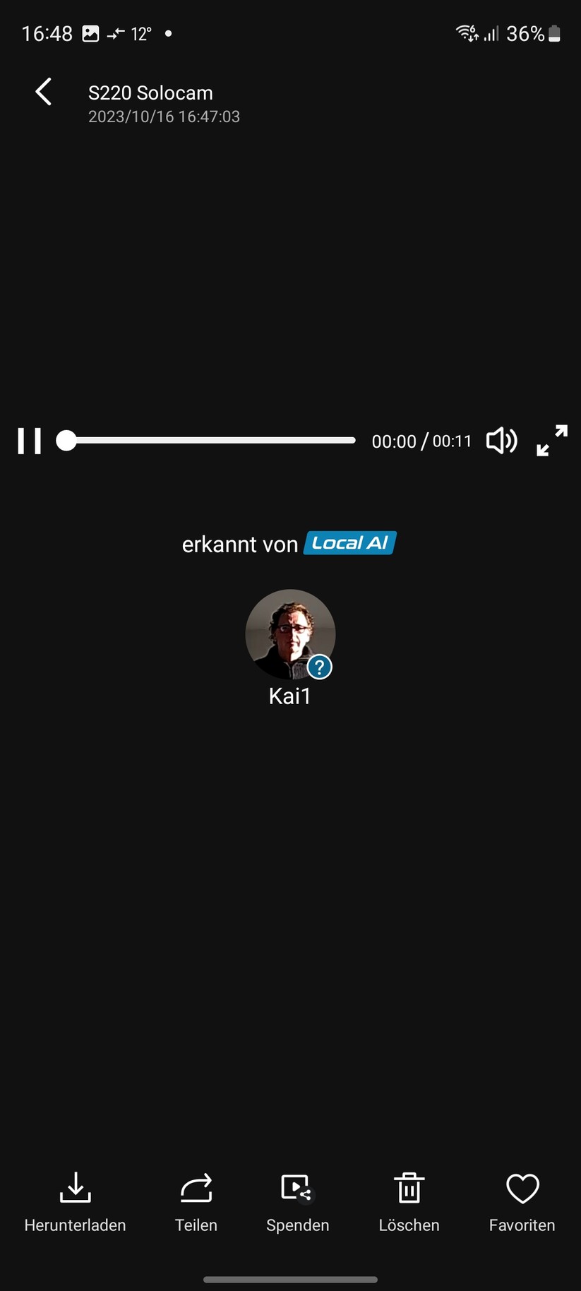 Eufy Solocam S220: Gesichtserkennung (nur mit Homebase 3)