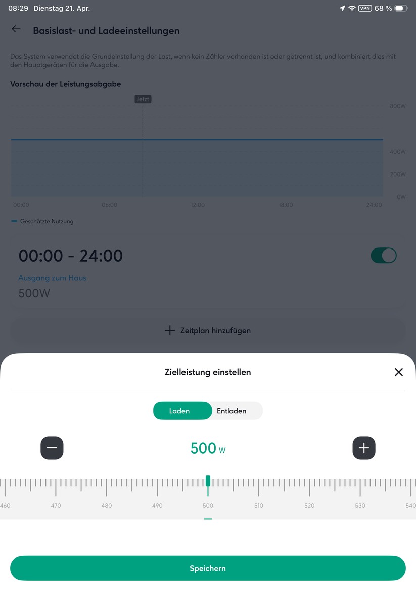 Zendure-App: Weitere Einstellungen