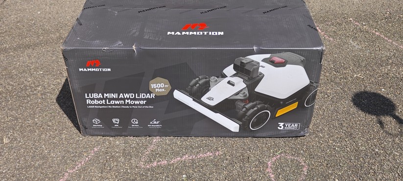 Mammotion Luba Mini AWD: Lieferumfang, Aufbau, Lidar-Modul