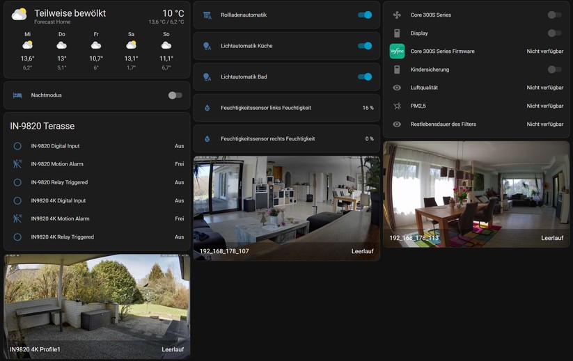 Die Aqara Camera Hub G350 bietet auch einen RTSP-Stream, sodass man das Bild der Kamera in Home Assistant integrieren kann.