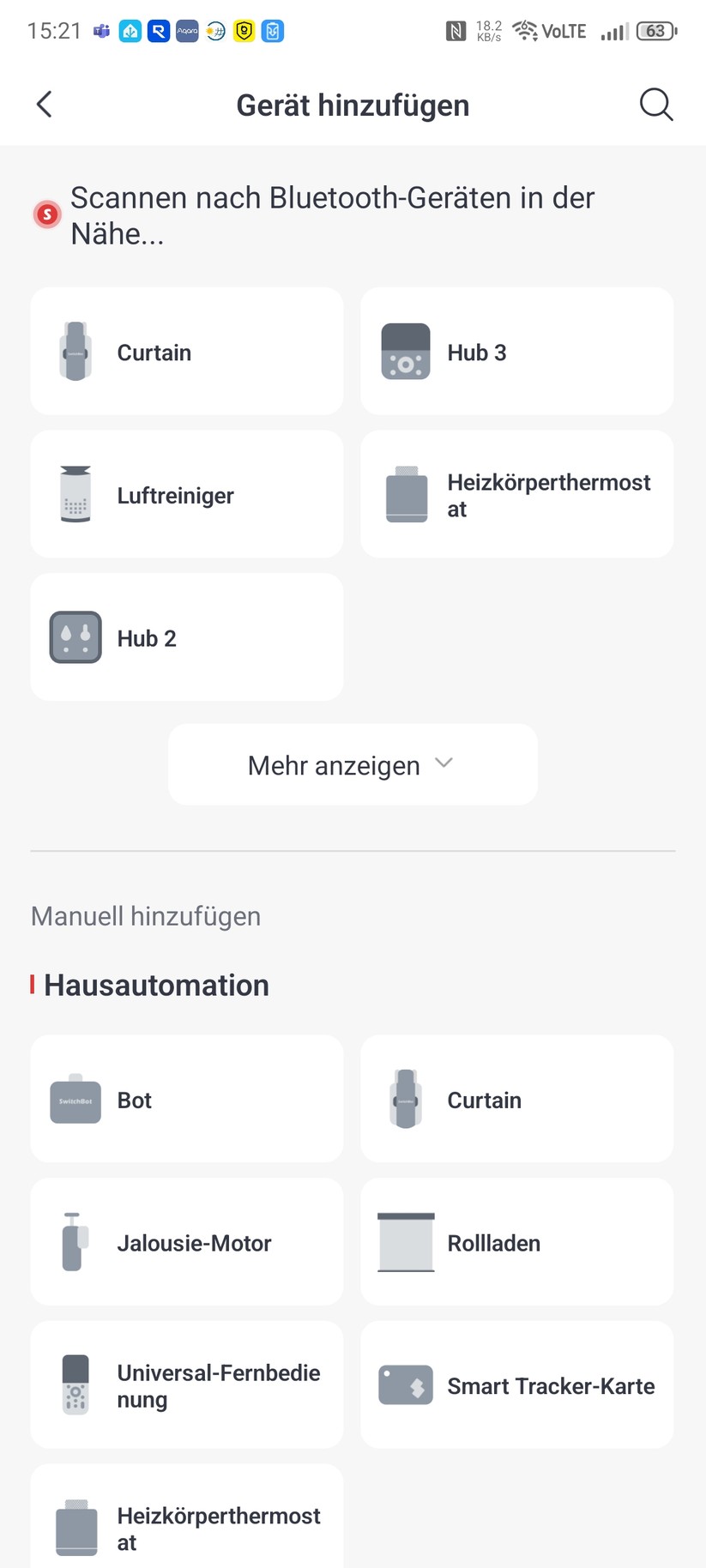 Switchbot-App: Inbetriebnahme des Hub 3