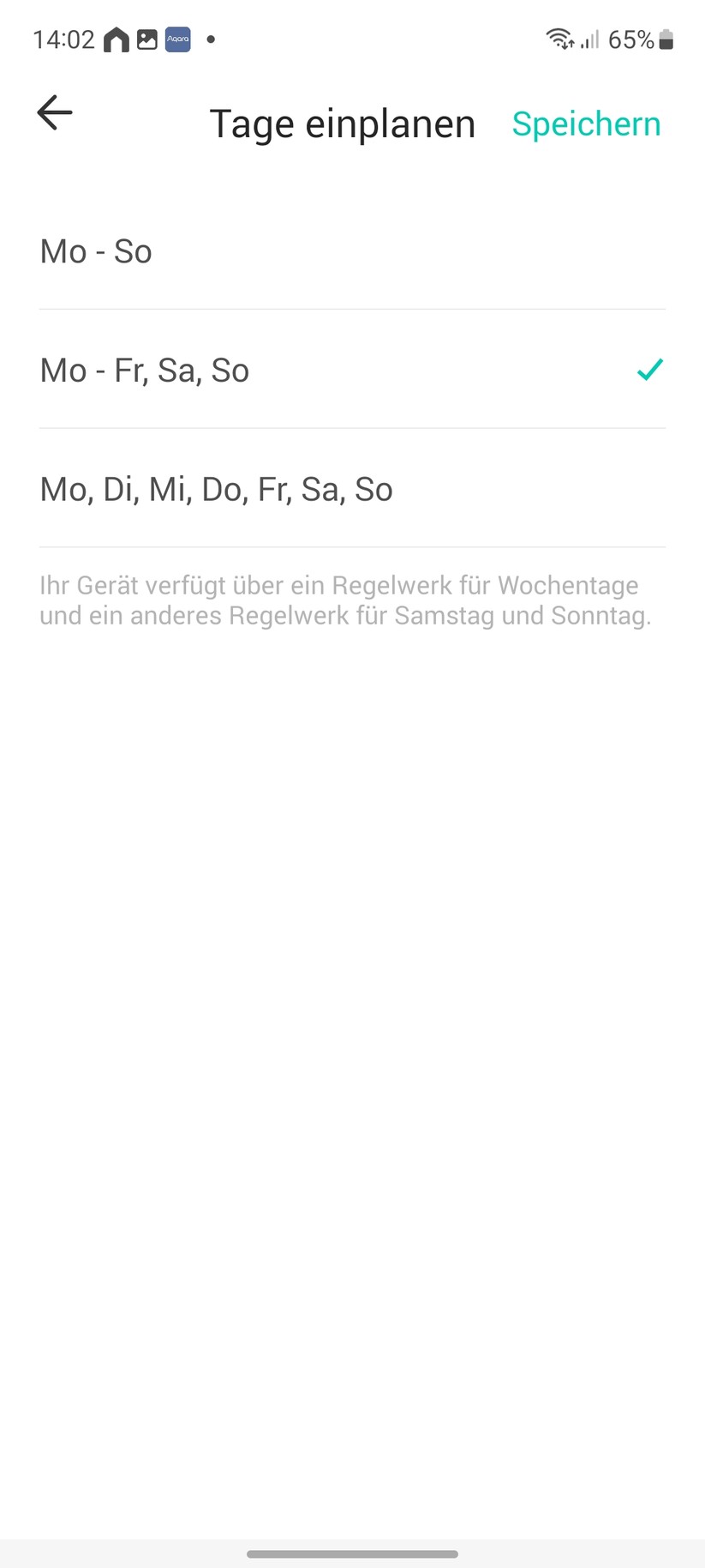  App, Einstellungen und Heizpläne
