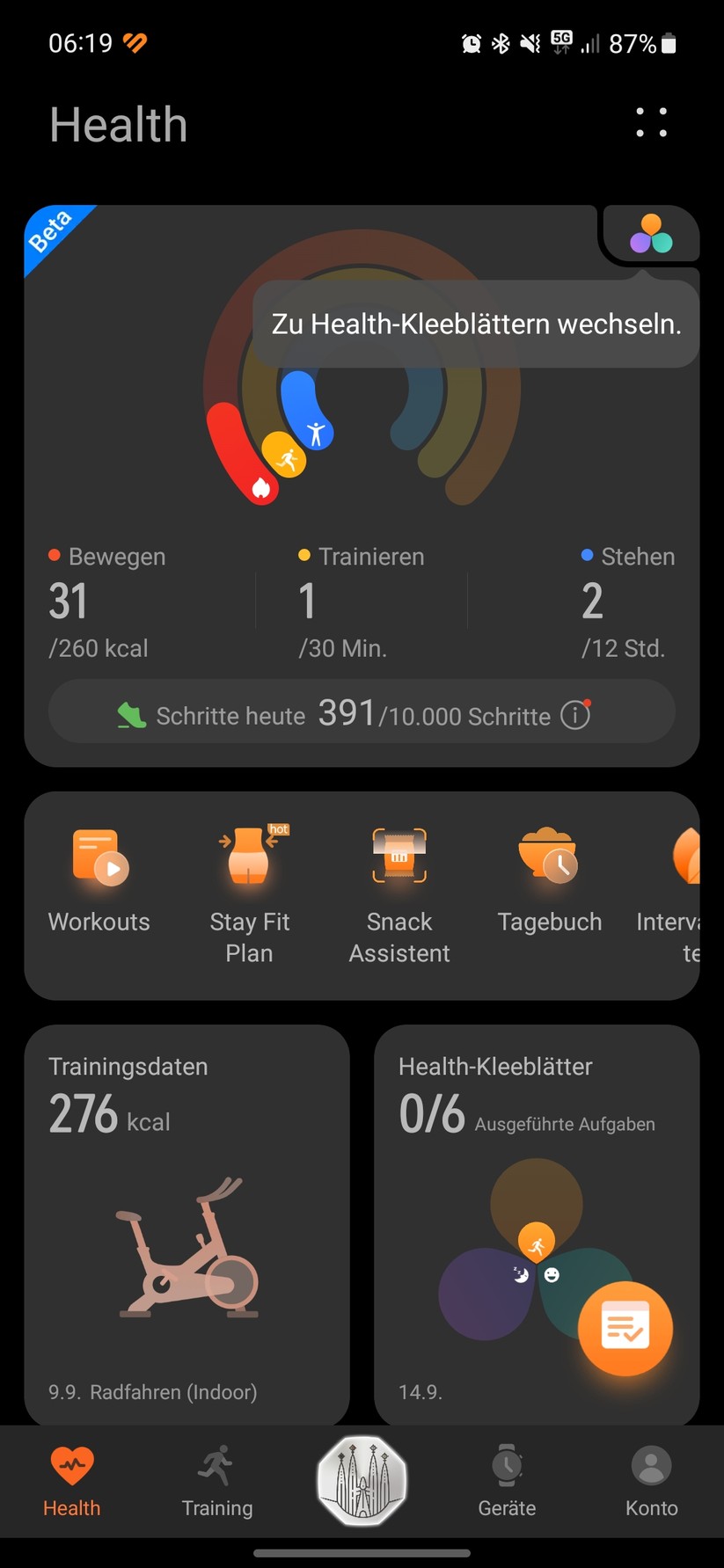 Huawei Watch GT 4 - Health App