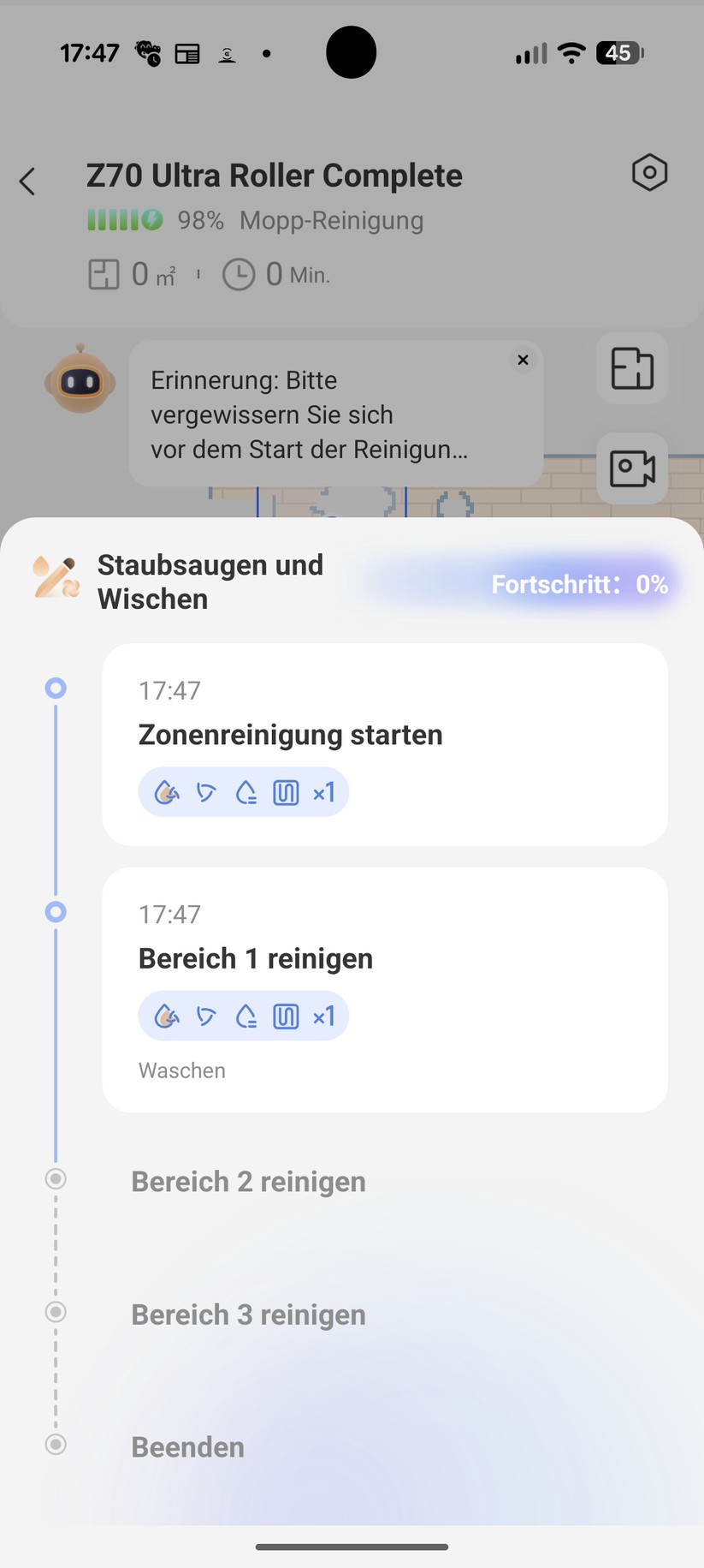 Mova Z70 Ultra Roller – App & Einrichtung