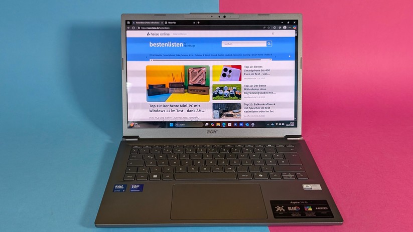 Laptop Acer Aspire 14 AI OLED im Test