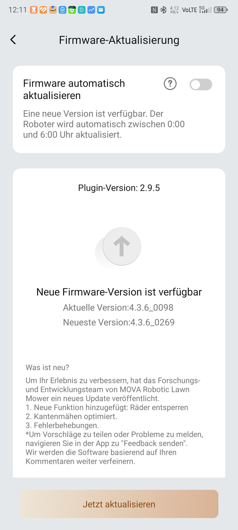 Mova Lidax Ultra 1000 AWD: Die Inbetriebnahme ist nach wenigen Minuten abgeschlossen.