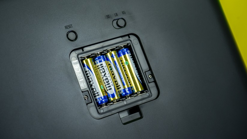 Vier AA-Batterien in der Garmin Index