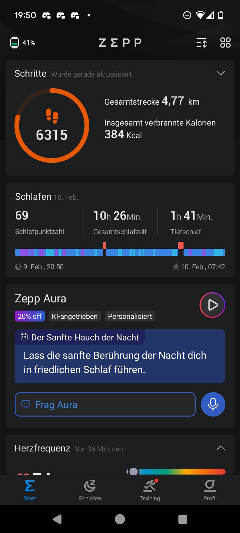 Amazfit Active - Zepp-App