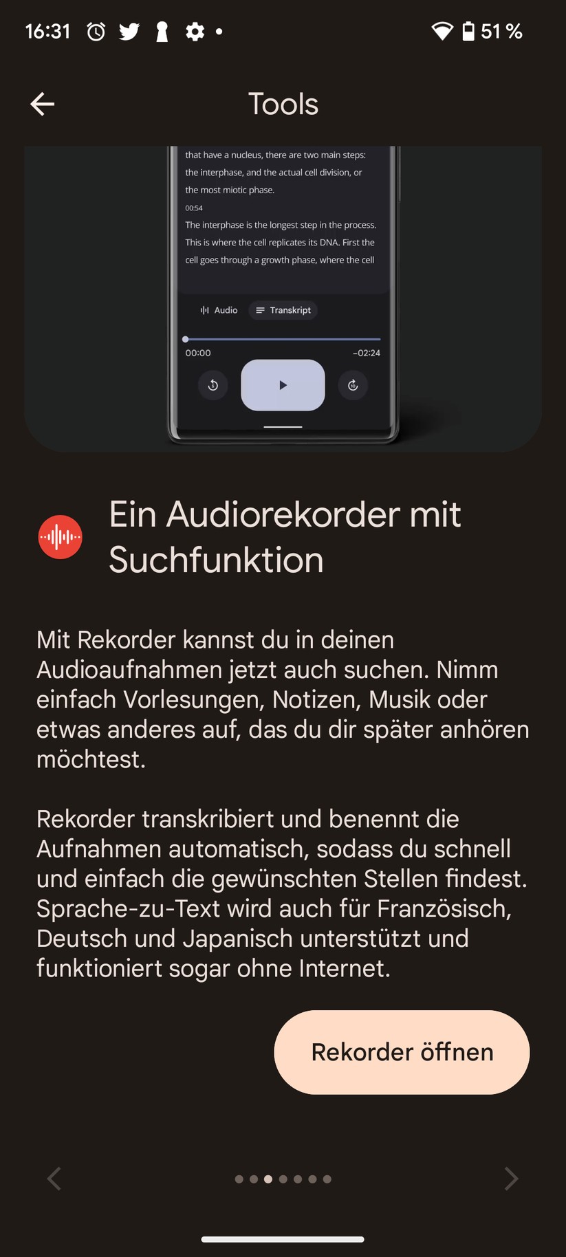 Google Pixel 7 Software-Funktionen