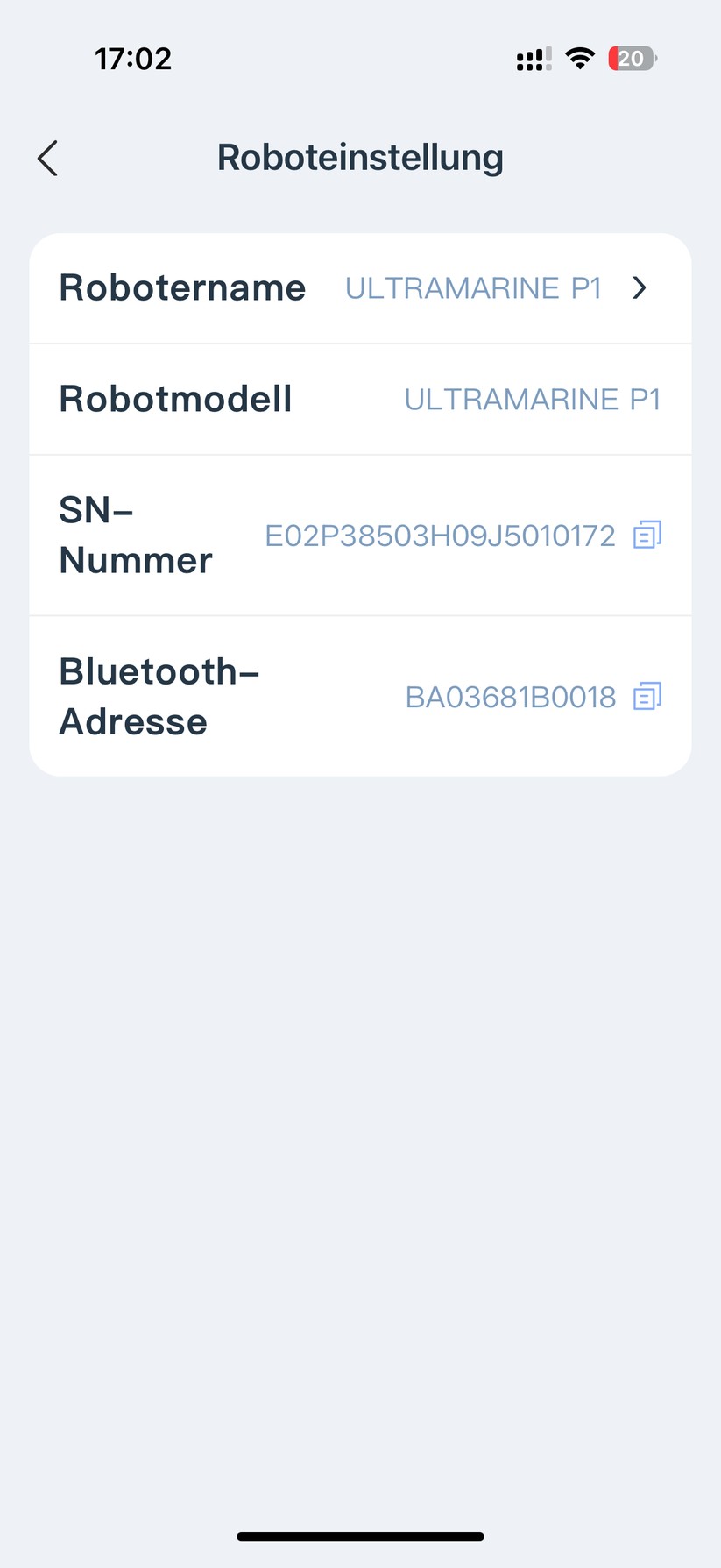 Ecovacs Ultramarine P1 - Bilder App