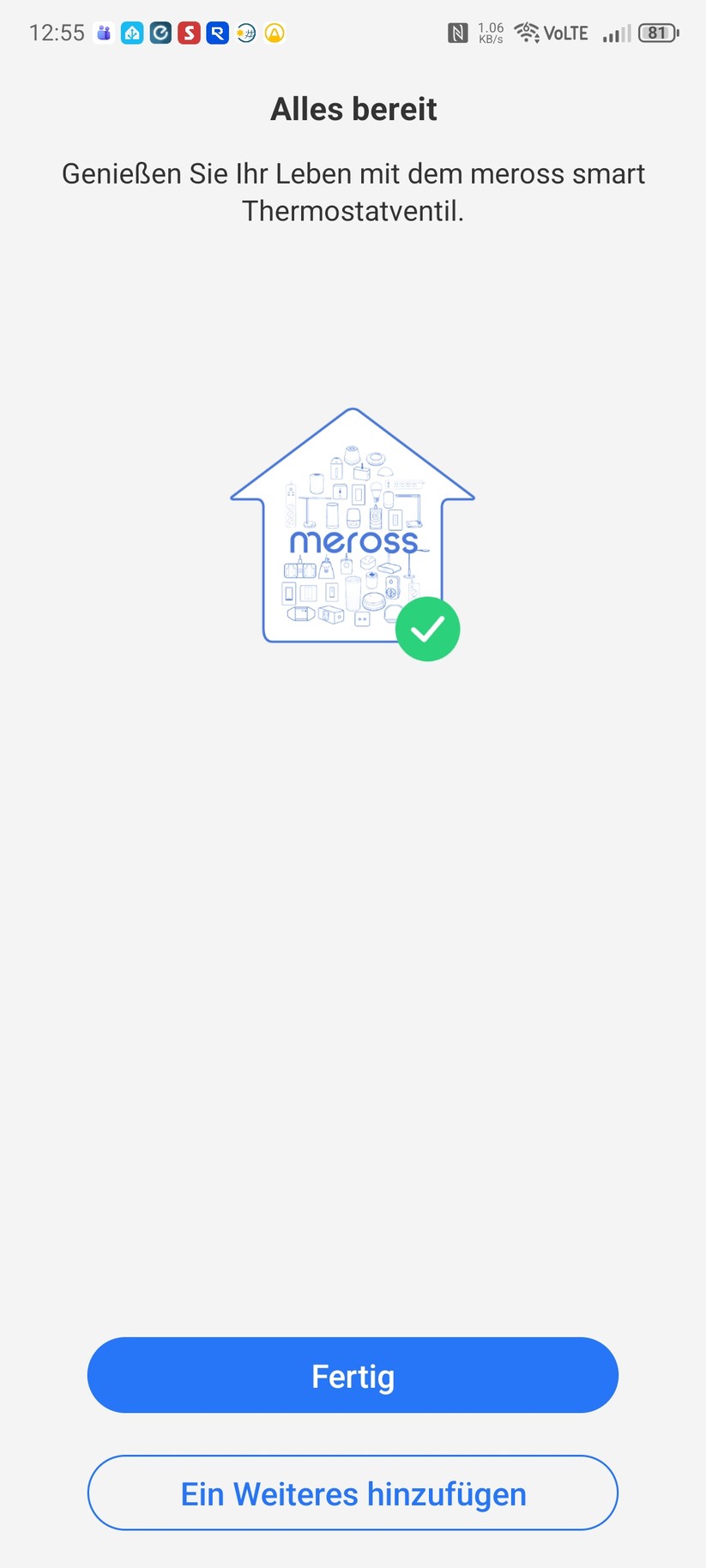 Heizkörperthermostat Meross MTS150HMA mit Matter-Hub MSH450: Set-up mit Meross-App